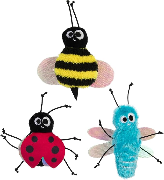 Mad Cat Buggin' Out Bug Cat Toys, Catnip and Silvervine Blend, Pack of 24 | Wild and wacky bulk bin assortment, sparks batting, chasing and natural hunting instincts in felines, plenty to share around - Image 3