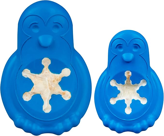 PetSafe Chilly Penguin Freezable Treat Holding Dog Toy, Small | Fill with Frozen Treats Like Peanut Butter or Wet Dog Food, Vanilla-Scented and Stackable Design, Top-Shelf Dishwasher Safe - Image 6
