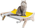 Wooden Cat Window Perch, Cat Hammock Bed Climber - Brown | Wooden build, tool-free setup, folds for storage, ideal for sunbathing & bird-watching by Unknown