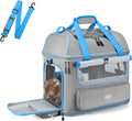 Expandable Cat Dog Carrier: NOBLE DUCK Soft-Sided Pet Carrier Airline Approved Large Small Medium Collapsible Portable Travel Up to 25 Lbs Grey by NOBLE+DUCK