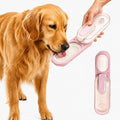 Dog Water Bottle Portable, 11.8 oz(350 ml) | Leak-Proof, BPA-Free, Lightweight, Foldable for Hiking, Walking, Car Rides, Pink by Unknown