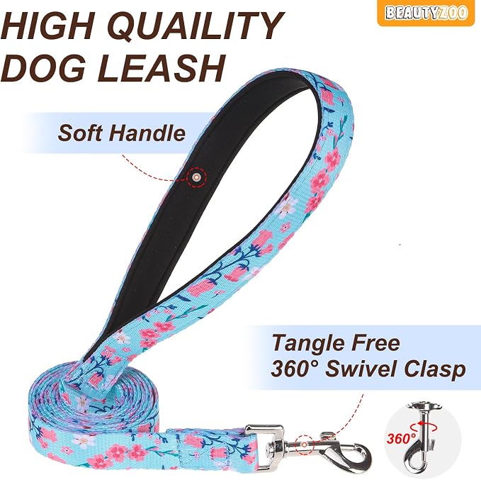 BEAUTYZOO No Pull Dog Harness and Leash Set, Step in Puppy Pet Vest, Small | Reflective with Handle, Adjustable Soft Padded, Easy Control for Walking, No Choke Escape Proof, Lightweight, Blue - Image 7