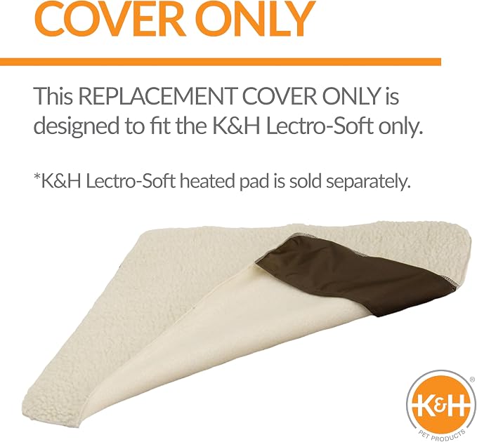 K&H Heated Pad Cover, Lectro-Soft Large Outdoor Dog Bed Replacement Cover | Fits K&H Lectro-Soft Large Beds (Heated Bed Sold Separately), Machine Washable Fleece Cover, 36x25in - Image 2