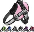 JSXD Dog Harness,No-Pull Service Dog Harness with Handle Adjustable Outdoor Pet Dog Vest 3M Reflective Nylon Material Vest for Breeds,Easy Control for Small Medium Large Dogs by JSXD