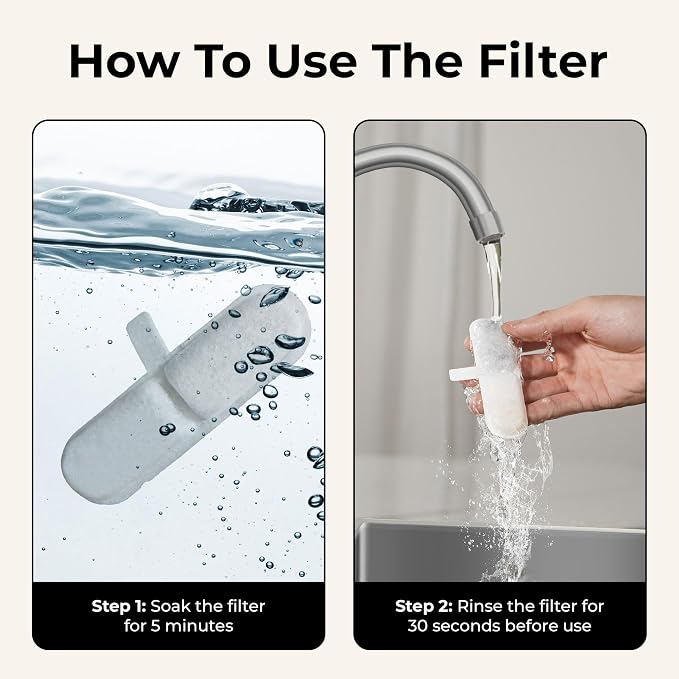 Whiskertons Replacement Filters for EverMount Wireless Cat Water Fountain WWF001, 3 Months Set of Cat Fountain Filter Replacements, White, 5 Count - Image 5