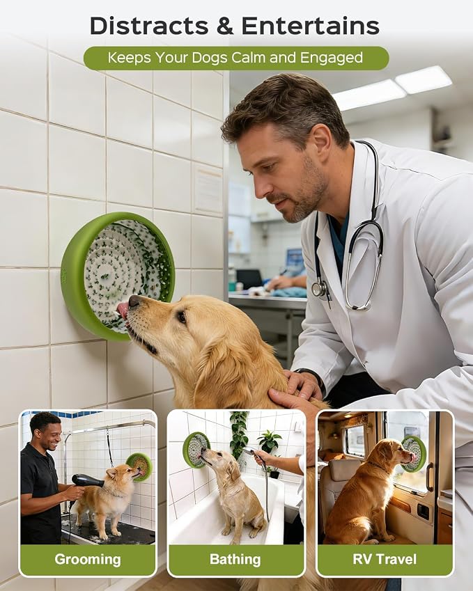 Dog Lick Bowl for Dogs L, Lick Mat, Dog Slow Feeder | Strong Suction Base, BPA-Free Silicone, Freeze Licking Bowl for Anxiety Relief, Enrichment & Distraction, Dishwasher Safe - Image 4