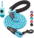 2/4/5/6 FT Dog Leash with Comfortable Padded Handle and Highly Reflective Threads for Small Medium and Large Dogs (4FT-1/2'', Blue) by BAAPET