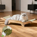 Extra-Larger 3-in-1 Sisal Cat Scratcher Bed, 26 Inch Scratch Pad for Large Cats, Natural Sisal with Sturdy Solid Wood Frame, Durable Cat Scratching Post for Cats Lounger & Sleep & Scratch by GIUNN