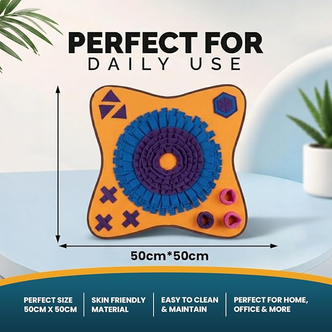 PET ARENA Adjustable Dog Snuffle Mat, Interactive Feeding Enrichment Toy | Encourages natural foraging, slows eating, reduces boredom, and provides mental stimulation for pets of all ages. - Image 8
