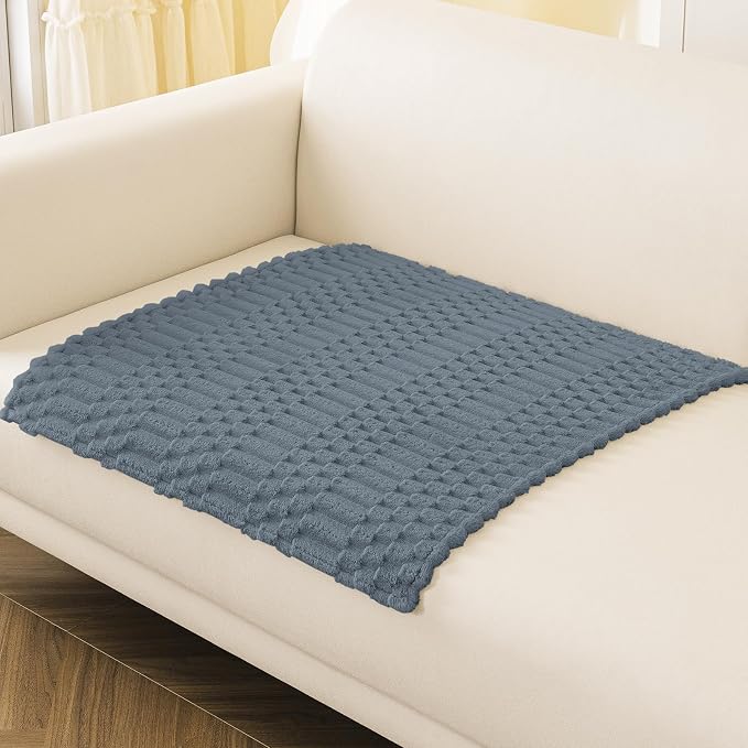 Smiry Waterproof Couch Covers for Dogs Washable, Non Slip Pet Sofa Cover | Plush Scratch Resistant Flannel Furniture Protector for Dogs, Grey, 36" x 36" - Image 11
