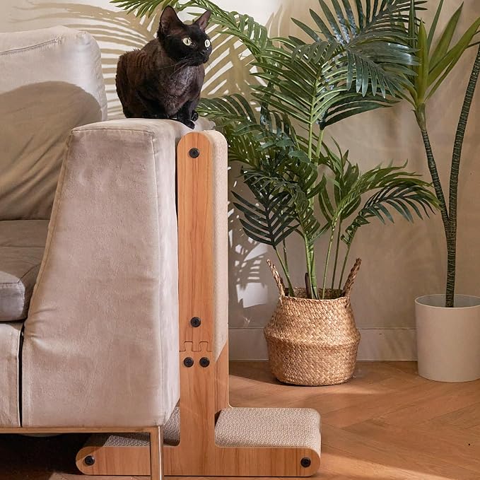 Nekosan Cat Scratcher, T-Shaped Cat Scratcher for Indoor Cats, Double-Sided Cat Furniture Protector, 23.6x16.9x9.6 inch Large, Cardboard Cat Scratcher with Ball Cat Toy - Image 7