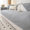 vctops Cotton Quilted Couch Covers for Sectional Sofa (Grey,36"x36") | Geometric Washable Non Slip Sofa Slipcover for Dogs, Children, Pets Furniture Protector Cover by vctops