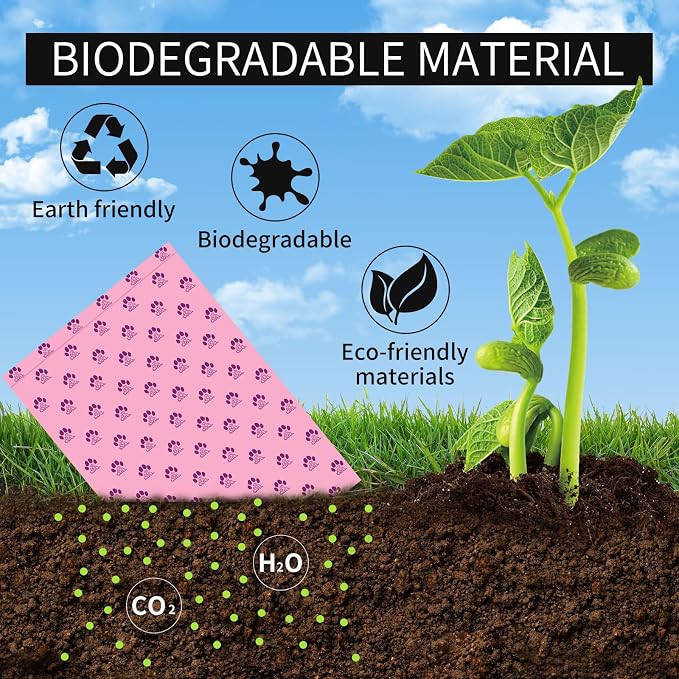 Dog Poop Bags Rolls 300 Count Biodegradable Poop Bags Refills for Dog and Cat Lavender Scented Waste Bag Leak Proof Doggie Poop Bag Doggy Trash Bag Purple - Image 4