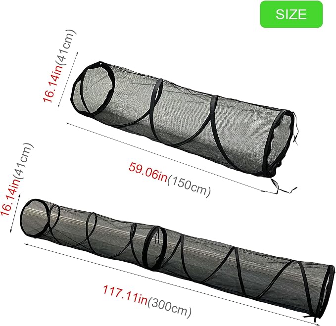 Portable Large Pop Up Pet Cat Tents Enclosures House for Outside Patio Indoor for Cat Puppy Rabbit Small Animals,Quick Opened,Independent or can be Connected to Tunnels - Image 4
