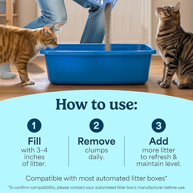 Fresh Step Odor Shield Multi Cat Clumping Cat Litter, 14 lb. | Febreze Freshness, Odor Shield with Ammonia Block Technology, Low Dust, Compatible with Most Automatic Litter Boxes - Image 4