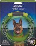 Nite Ize NiteHowl Rechargeable LED Safety Necklace - Dog Light for Dog-Walking Gear - Weather-Resistant Design - 5 Hours Runtime - Cut to Fit from 12” to 27” - Green by NiteIze