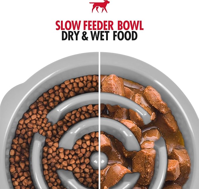 Tuff Pupper Slow Feeder Insert Bowl | Puzzle Maze Slows Down Eating | Elevated Feeder Tray Bowls | Standalone Dog Bowl | Pet Bowls Insert | Easy Clean Dishwasher Safe (2 Cups - Fits 7.5-8 Inch Hole) - Image 8
