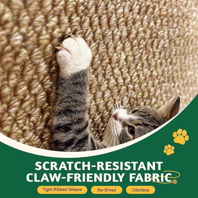 ENONCI Corner Cat Scratcher Wall, 19.6x9.8 Cat Scratcher Pad for Door Frame | Anti Scratch Door Frame Furniture Protector for Indoor Cats - Image 2