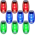 9 Pack LED Safety Lights, Clip-On Flashing Strobe Lights for Night | High Visibility LED Clip-On Safety Lights In Red, Blue And Green For Running, Walking And Cycling. Wear On Clothes Or Gear. by Aepeye