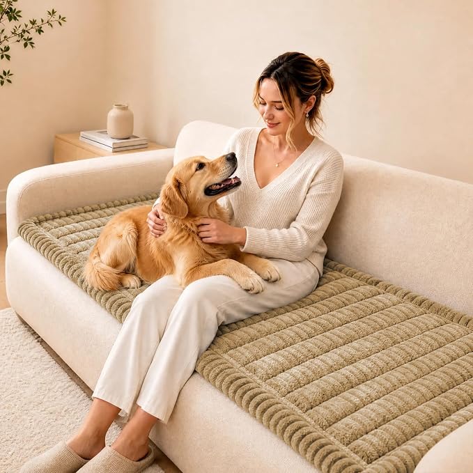 BIETYONE Couch Cover for Dogs, Washable Non Slip Sofa Protector for Pets | Washable, Non Slip, Soft Fabric, Pet Friendly, Protects Against Pet Fur, Dirt & Messes, Sofa Furniture Protector - Image 3