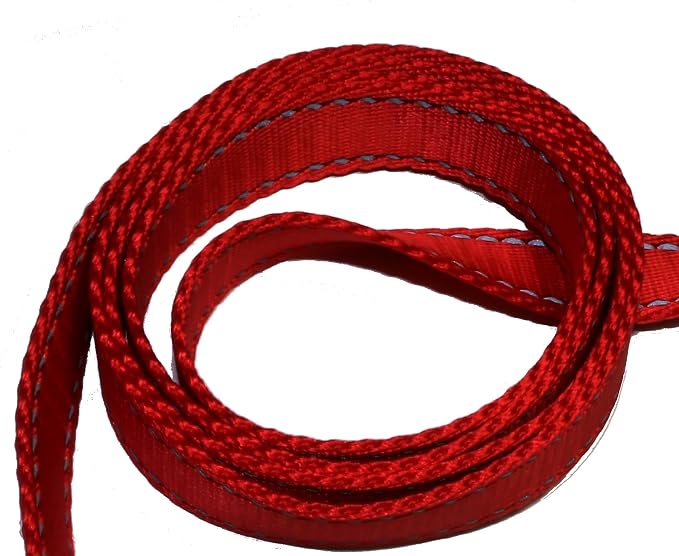 Dog Leash 8ft Long - RED - Traffic Padded Two Handle - Heavy Duty - Double Handles Lead for Control Safety Training - Leashes for Large Dogs or Medium Dogs - Dual Handles Leads - Image 7