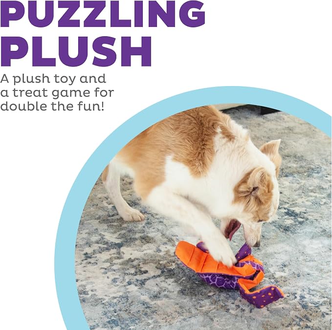 Outward Hound by Nina Ottosson Silly Legz Interactive Plush Dog Puzzle Dog Enrichment Toys, Plush, Floppy, Long, Giraffe, Purple - Image 2