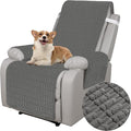 Foxdecor Recliner Chair Covers, Recliner Cover Non-Slip Chair Covers, Washable Recliner Couch Cover Furniture Protector, Cover for Recliner Chair with Elastic Straps. (Dark Grey, 23" W) by Unknown