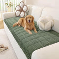 OstepDecor Couch Cover for Dogs, Washable Non Slip Sofa Cover for Pets | Soft Couch Covers for Sofa, Loveseat and Sectional, Furniture Protector Against Pet Hair & Dirt (27.6" x 78.7", Moss Green) by OstepDecor