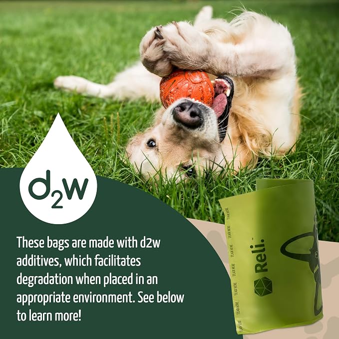 Reli. Poop Bags Rolls | Dog Poop Bags for Dogs (360 Count) | Biodegradable | Leak-Proof | 9x13" | Green Dispenser | Oxobiodegradable | Unscented - Image 6