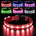 PcEoTllar Light Up Dog Collar, Glow in The Dark for Night Walking, Red, S | Led Dog Collar for Night Walking, 3 Flashing Mode, USB Charge, For Small Medium Large Dogs, Waterproof, Durable Material by PcEoTllarPetSupplies