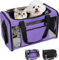 Soft-Sided Cat Carrier 18x11x11 in Expandable Travel Pet Bag 15LBS | For Cats and Small Dogs with Anti-Scratch Mesh Washable Mat Collapsible Escape-Proof Airline Approved with Shoulder Strap by Lowiparr