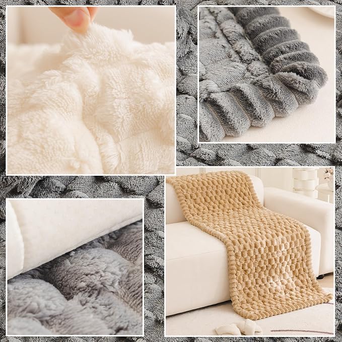 Tiwwie Couch Cover for Dogs Fuzzy Sofa Covers for Pet, Non Slip Sofas Pad | Dog Cover for Couch with Grip Backing, Pet-Friendly Washable Sofa Slipcover Cushion Protector, Pet Dogs Mat - Image 5