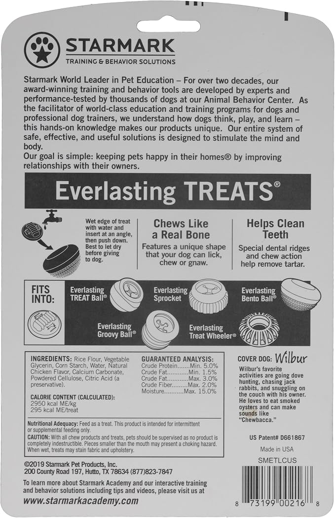 Starmark Everlasting Treats Dental Chews Large, 2 Count (Pack of 3), Chicken Flavored - Image 3