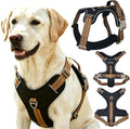 No Pull Reflective Dog Harness, 2 Zinc Alloy D-Rings Escape Proof Vest with Thickened Handle, Breathable 300D Polyester Mesh for Small Medium Large Dogs by Bettering