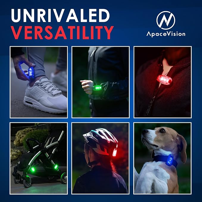LED Safety Light (2 Pack) - Clip On Strobe/Running Lights for Runners, Dog, Bike, Walking, Boat, Kayak, Stroller and More - High Visibility Accessories for Your Reflective Gear, Bicycle - Image 6