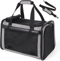 YUDODO 25lbs Cat Carrier Lightproof Soft Sided Pet Carrier for Large Cat | Airline Approved, Lightproof Breathable Design, Side Pockets, Durable Mesh, Foldable and Portable, Grey by YUDODO