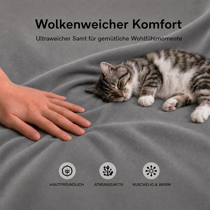 Loiion Cat Scratch Couch Cover Waterproof Sofa Cover 118"x71" Gray | Pet-Friendly Couch Protector, Anti-Scratch & Non Slip Sofa Cover For Cats Dogs Kids, Machine Washable - Image 7