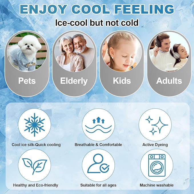 OTOB Cooling Couch Cover for Dogs Washable Non Slip Sofa Protector, 1 Piece | Elegant Gray, 35.4"x70.9", Premium Ice Silk Fabric, Modern Geometric, Soft, 3D Breathable, Pet Friendly Furniture Cover - Image 8