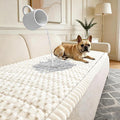 Couch Cover for Dogs Washable, Non Slip Soft Cozy Waterproof Beige | Pet Friendly, Fuzzy Durable Plush Thick Slipcovers for 3 Cushion Sofa Cover Protector Mat Bed Furniture Couches 27.6"x70.9" by CoSofSLIP