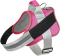 Dog Harness, No-Pull Reflective Dog Vest, Breathable Adjustable Pet Harness with Handle for Outdoor Walking - No More Pulling, Tugging or Choking (Fuchsia, X-Small (Pack of 1)) by Bolux