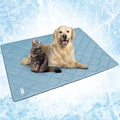 PetAmi Premium Cooling Dog Blanket | Lightweight Fluffy Pet Throw Blanket Bed Cover for Dogs, Cat, Puppies | Pet Blanket Furniture Protector Couch Sofa | Reversible Fuzzy Cozy | 90x90, Dusty Blue by PetAmi