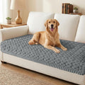 Smiry Non Slip Couch Covers for Dogs, Scratch Resistant Pet Sofa Protector | Machine Washable Soft Fuzzy Thick Furniture Cover for Sofa Loveseat Sectional Large Dogs, Grey, 35.4" x 88" by Smiry