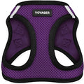 Voyager Step-in Air Dog Vest Harness - Purple/Black Trim, X-Large | 20.5 - 23" in Chest, Reflective Bands, All Weather Breathable Air Mesh, Cats Compatible, Lightweight, Fast Drying by BestPetSuppliesLLC