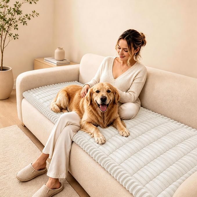 BIETYONE Couch Cover for Dogs, Washable Non Slip Sofa Protector for Pets | Washable, Non Slip, Soft Fabric, Pet Friendly, Protects Against Pet Fur, Dirt & Messes, Sofa Furniture Protector - Image 3