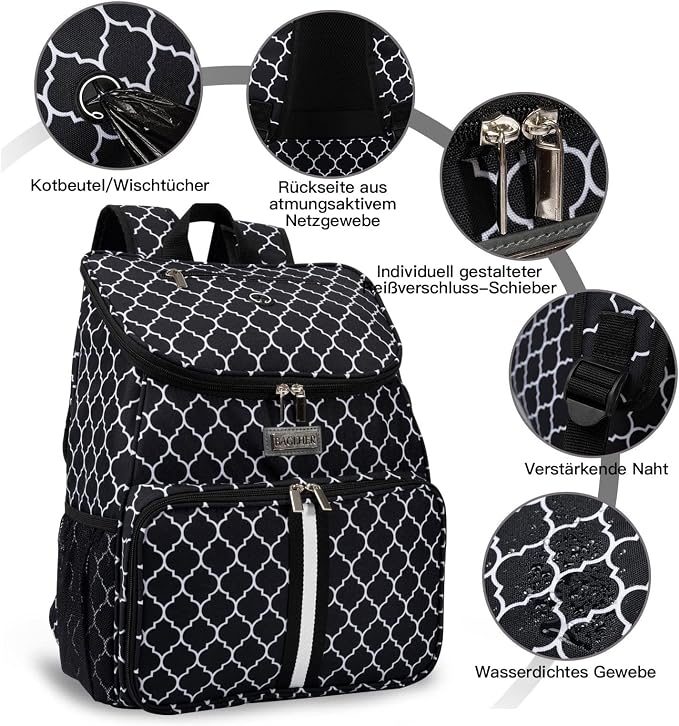 BAGLHER丨Dog Travel Bag, Airline Approved Pet Supplies Backpack, Dog Travel Backpack with 2 Silicone Collapsible Bowls and 2 Food Baskets - Image 5