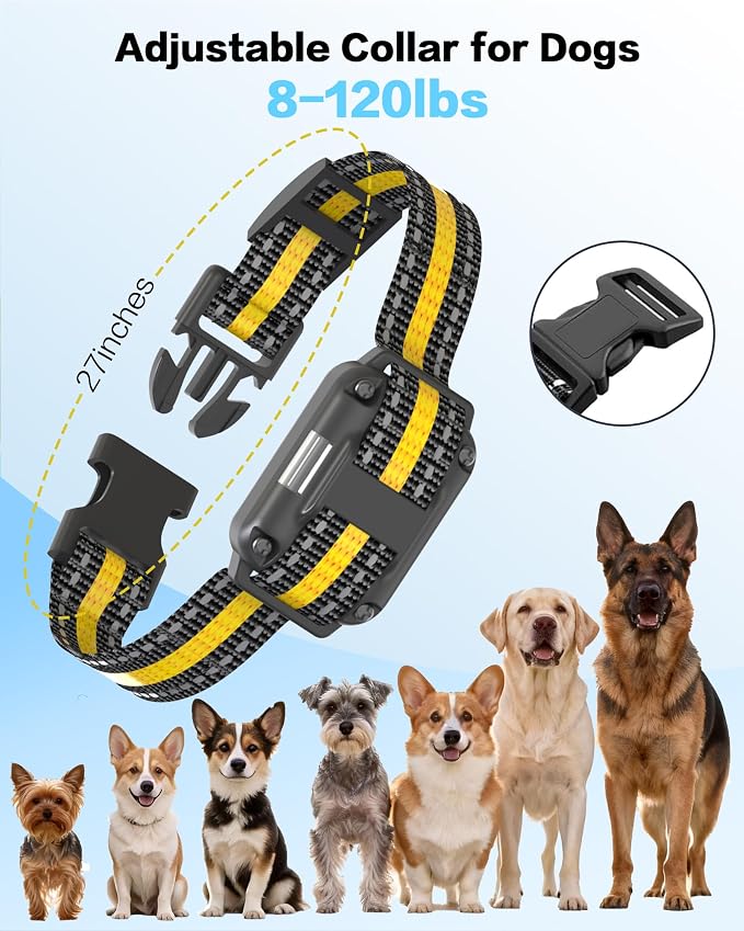 Dog Shock Collar 2 Pack, Rechargeable Dog Training Collar with Remote for Large Medium Small Dogs, 3300FT Waterproof Shock Collar with Beep Vibration and Shock Modes - Image 7