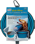 Loving Pets Bella Roma Collapsible Dog Bowls - Silicone Dog Bowls, Foldable Bowl, Puppy Essentials & Hiking Pet Supplies Great for Home & Travel (Blue, Large) by Loving+Pets