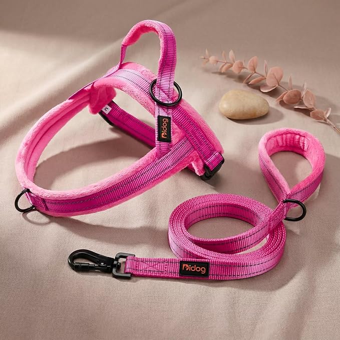 Didog 6FT Reflective Dog Leash for Medium Large Dogs,3/4" Width, Hot Pink | Soft Padded Handle, Plush Comfort Grip, Tangle-Free, 360°Heavy-Duty Strengthened Clasp for Daily Walks/Training, Night Safety - Image 7