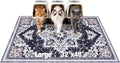 EXPAWLORER Cat Litter Mat, 32”x48” XL Non-Slip Urine Waterproof Litter Trapping Mat Easy to Clean Washable Litter Box Mat for Floor Soft on Kitty Paws, Indoor Food Mats Rug Pads for Bathroom Grey by EXPAWLORER