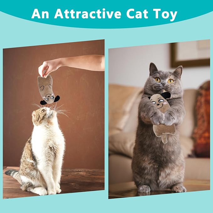 MMaiiu 5pcs Catnip Toys, Funny cat Toy, bite Resistant cat Toys | Indoor Cartoon cat Toys for cat,cat chew Toys - Image 6